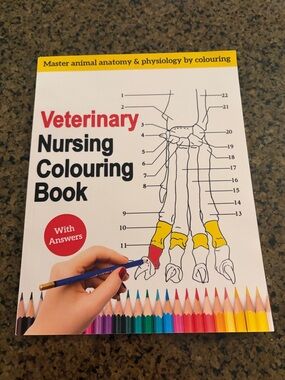 Veterinary Nursing Colouring Book - White with Multicolor Accents